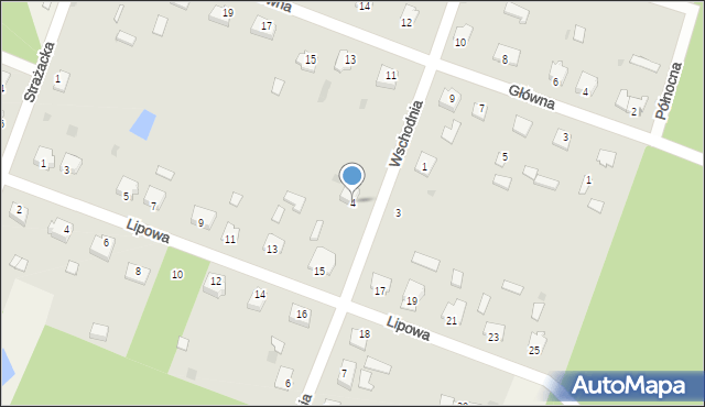 Bębnów, Wschodnia, 4, mapa Bębnów