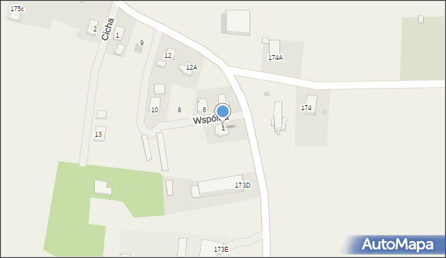 Będziemyśl, Wspólna, 1, mapa Będziemyśl