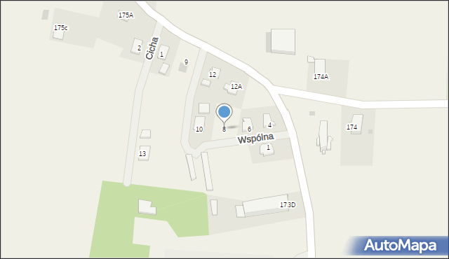 Będziemyśl, Wspólna, 8, mapa Będziemyśl