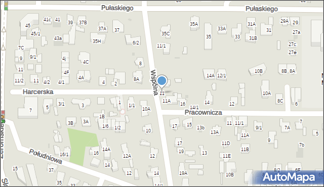 Białystok, Wspólna, 11, mapa Białegostoku