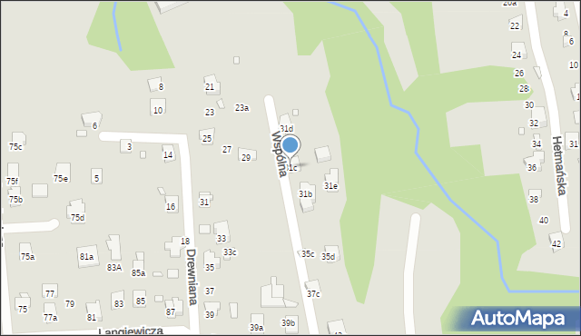 Bielsko-Biała, Wspólna, 31c, mapa Bielsko-Białej