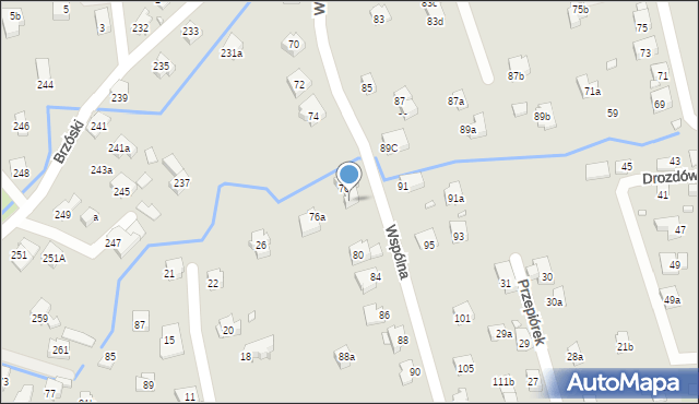 Bielsko-Biała, Wspólna, 78, mapa Bielsko-Białej