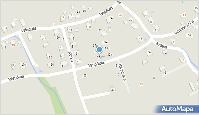 Bobowa, Wspólna, 37a, mapa Bobowa