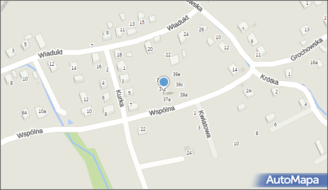 Bobowa, Wspólna, 37b, mapa Bobowa