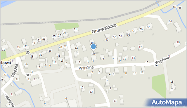 Bobowa, Wspólna, 3a, mapa Bobowa