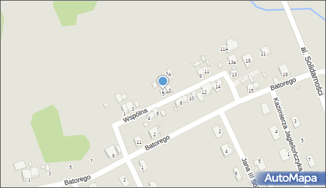 Bogatynia, Wspólna, 5, mapa Bogatynia