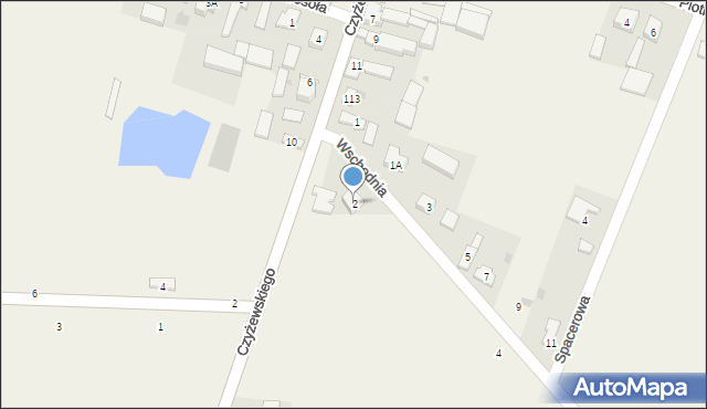 Bogdanów, Wschodnia, 2, mapa Bogdanów