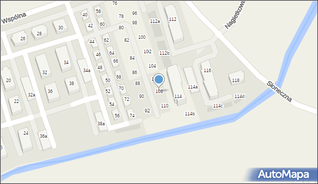 Bolszewo, Wspólna, 108, mapa Bolszewo