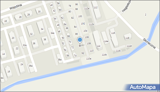 Bolszewo, Wspólna, 90, mapa Bolszewo
