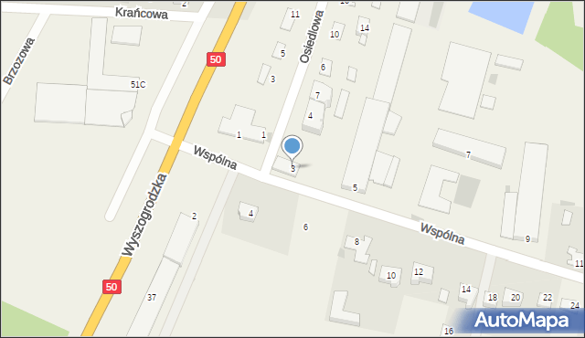 Bońki, Wspólna, 3, mapa Bońki