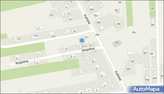 Borek, Wspólna, 1, mapa Borek