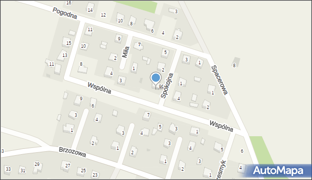 Bożewo, Wspólna, 6, mapa Bożewo