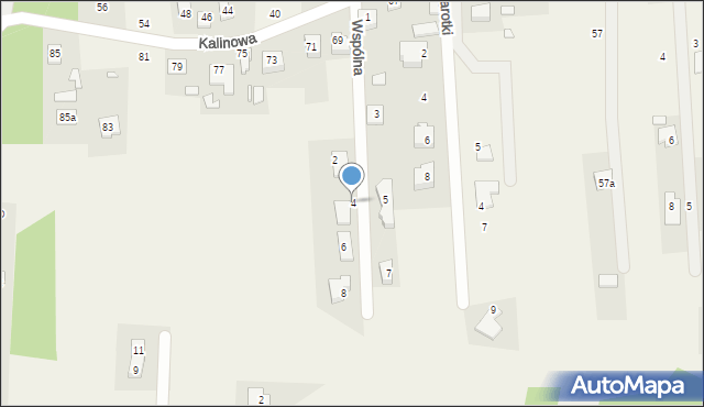 Bronisławów, Wspólna, 4, mapa Bronisławów