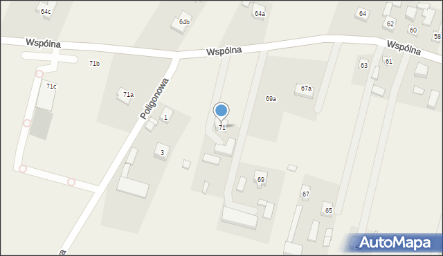 Bronisławów, Wspólna, 71, mapa Bronisławów