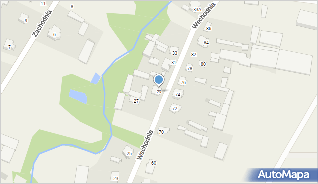 Bronowo, Wschodnia, 29, mapa Bronowo