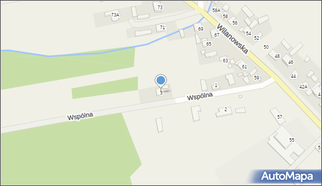 Brześce, Wspólna, 3, mapa Brześce
