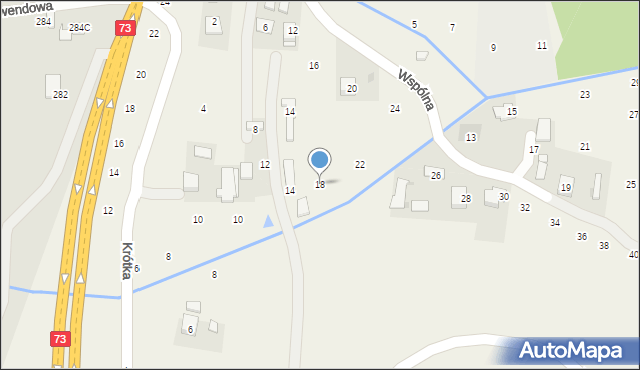 Brzozówka, Wspólna, 18, mapa Brzozówka