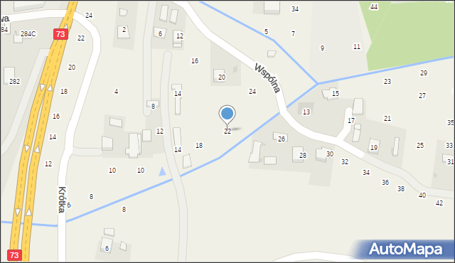 Brzozówka, Wspólna, 22, mapa Brzozówka