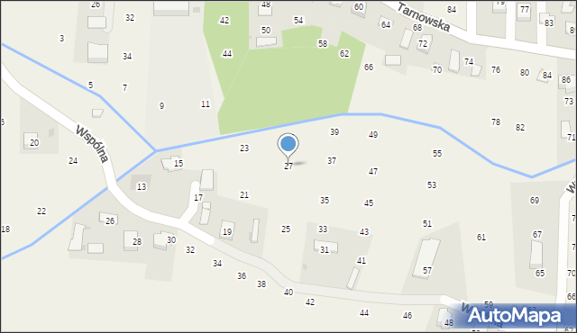 Brzozówka, Wspólna, 27, mapa Brzozówka