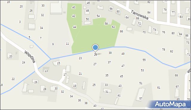 Brzozówka, Wspólna, 29, mapa Brzozówka