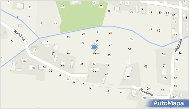 Brzozówka, Wspólna, 35, mapa Brzozówka