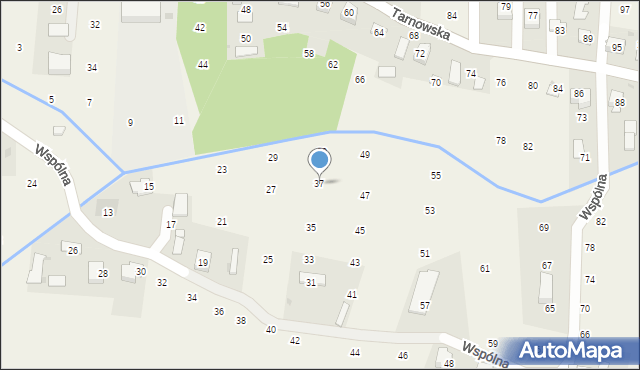 Brzozówka, Wspólna, 37, mapa Brzozówka