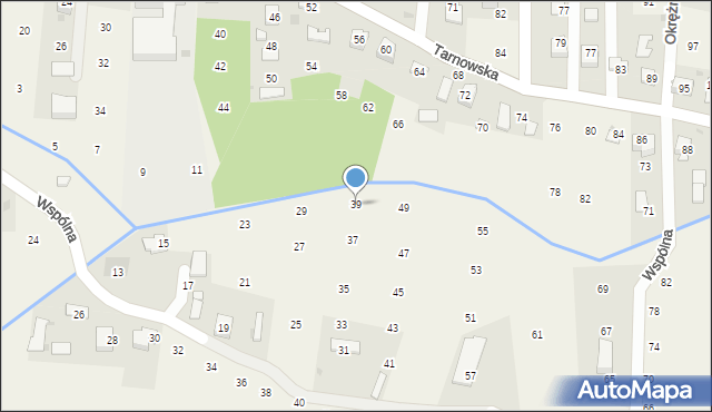 Brzozówka, Wspólna, 39, mapa Brzozówka