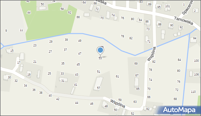 Brzozówka, Wspólna, 53, mapa Brzozówka