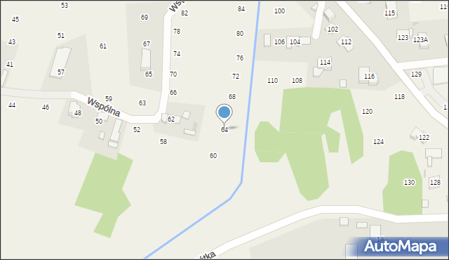 Brzozówka, Wspólna, 64, mapa Brzozówka