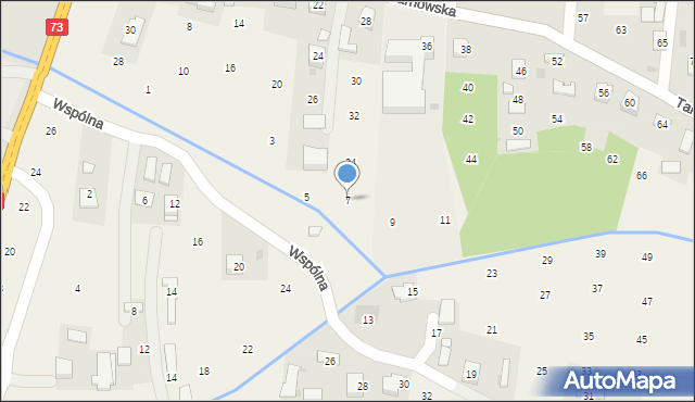 Brzozówka, Wspólna, 7, mapa Brzozówka