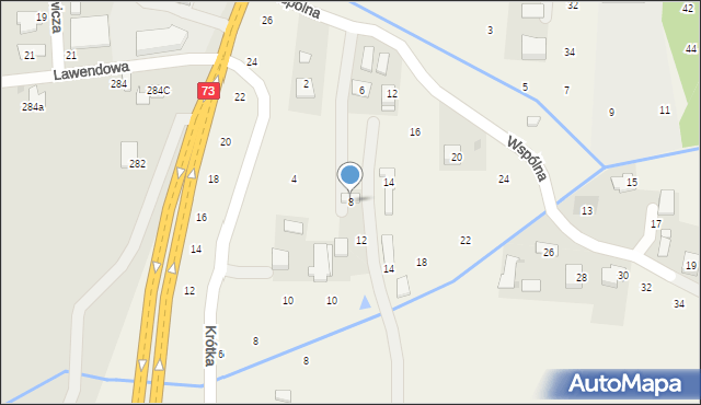 Brzozówka, Wspólna, 8, mapa Brzozówka