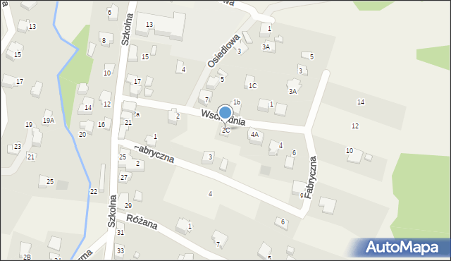 Bujaków, Wschodnia, 2C, mapa Bujaków