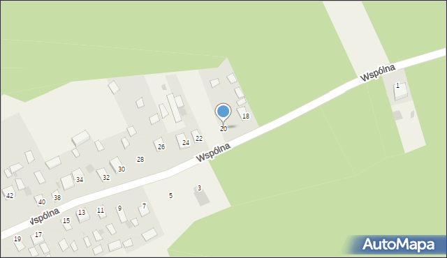 Burdze, Wspólna, 20, mapa Burdze