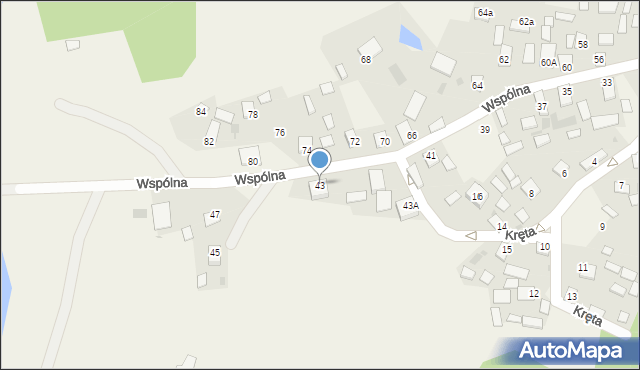 Burdze, Wspólna, 43, mapa Burdze