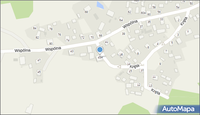 Burdze, Wspólna, 43A, mapa Burdze