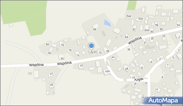 Burdze, Wspólna, 72, mapa Burdze