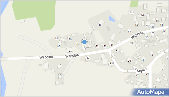 Burdze, Wspólna, 74, mapa Burdze