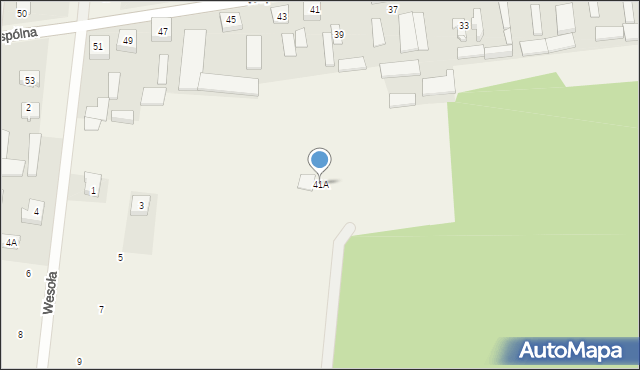 Chajęty, Wspólna, 41A, mapa Chajęty