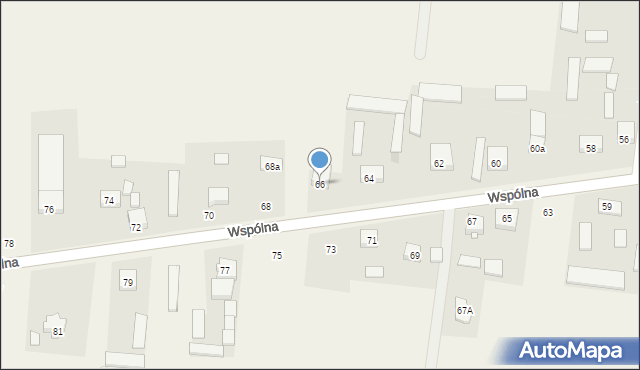 Chajęty, Wspólna, 66, mapa Chajęty