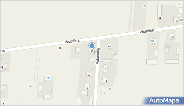 Chajęty, Wspólna, 97, mapa Chajęty