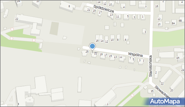 Chełm, Wspólna, 23, mapa Chełma