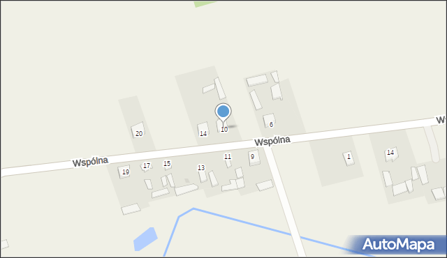 Choszczowe, Wspólna, 10, mapa Choszczowe