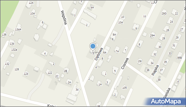 Chotomów, Wspólna, 3, mapa Chotomów