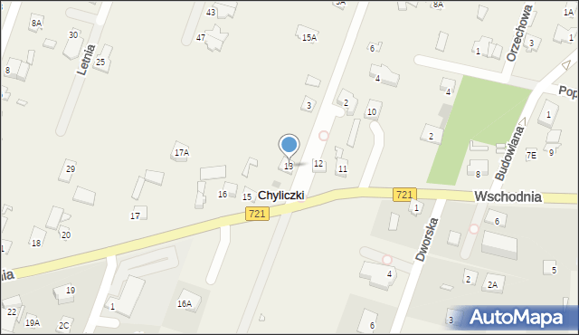 Chyliczki, Wschodnia, 13, mapa Chyliczki