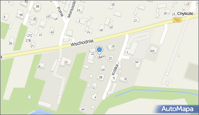 Chyliczki, Wschodnia, 19A, mapa Chyliczki