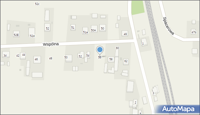 Chynów, Wspólna, 56, mapa Chynów