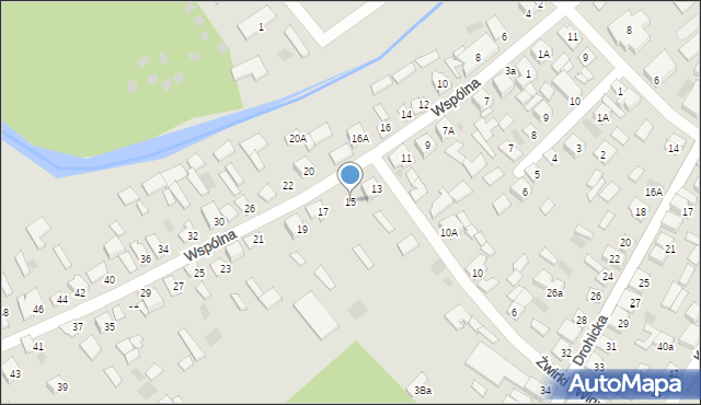 Ciechanowiec, Wspólna, 15, mapa Ciechanowiec