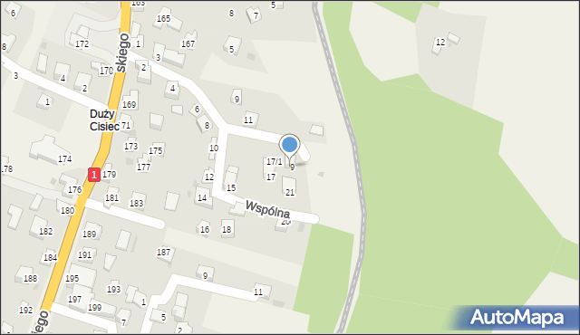 Cisiec, Wspólna, 19, mapa Cisiec