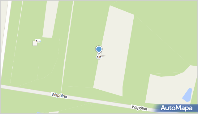 Cyganka, Wspólna, 63c, mapa Cyganka