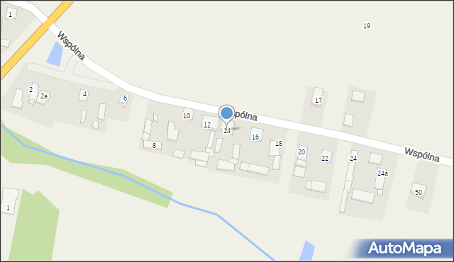 Czaplinek, Wspólna, 14, mapa Czaplinek